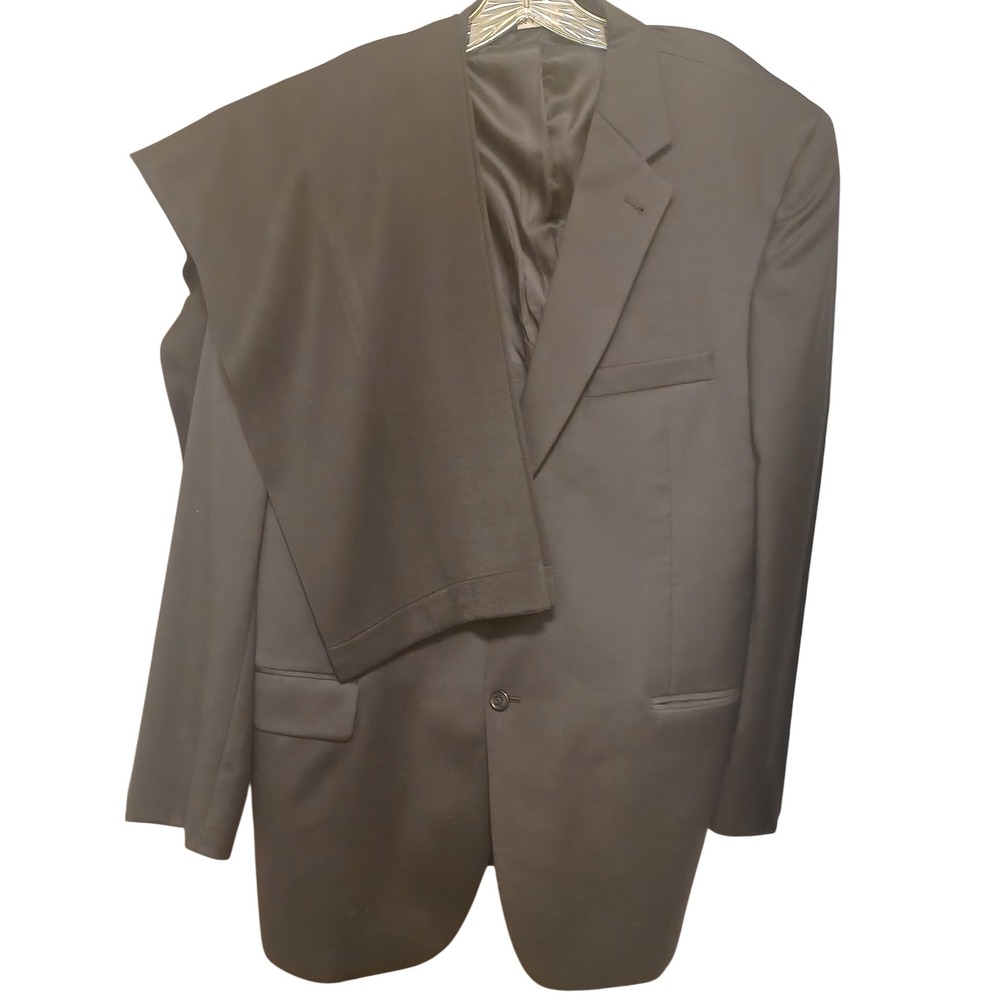Jos. A. Bank Blazer & Louis Raphael LR2 Pleated Pants Suit Set Mens Black 38x30